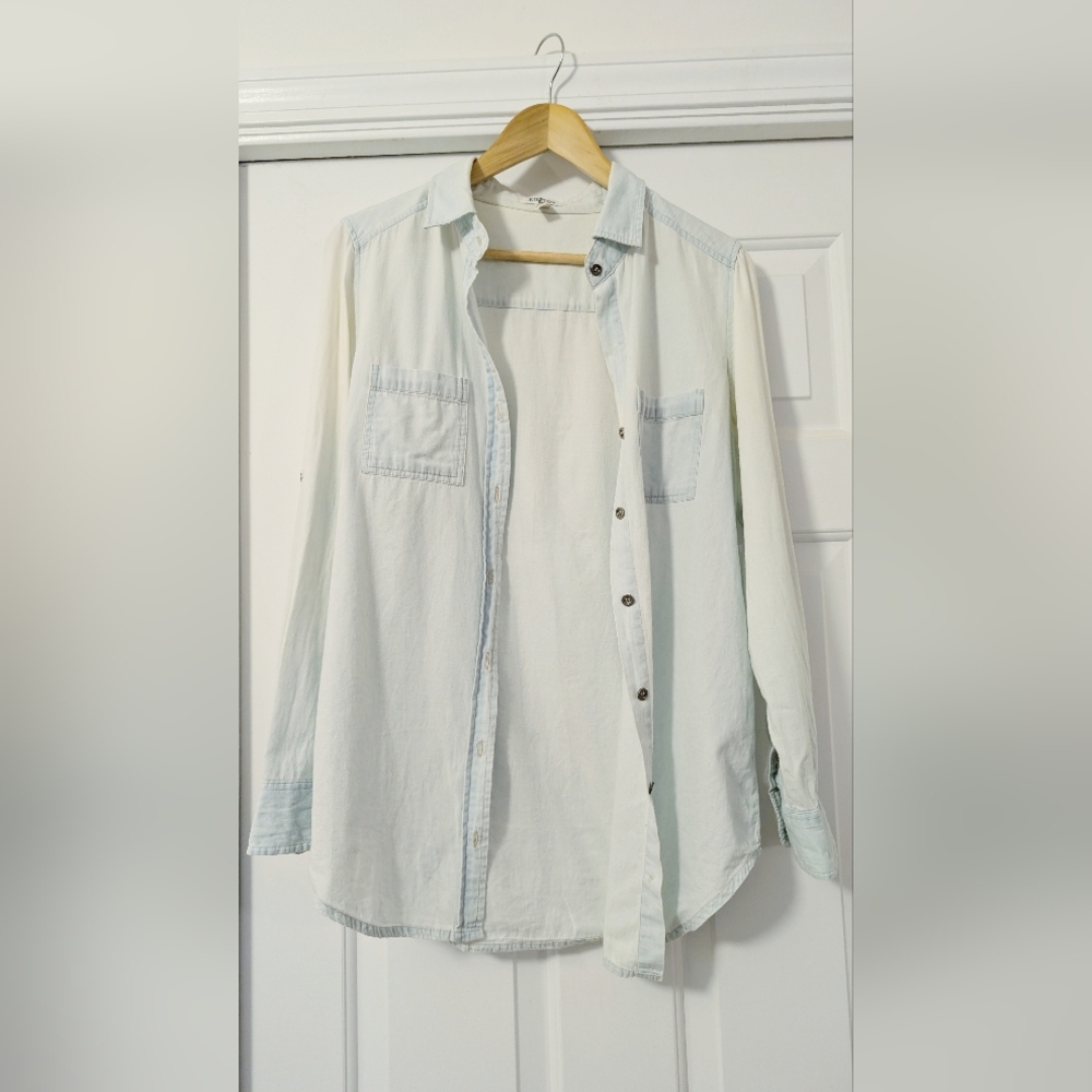 Ali & Kris Light Blue Casual Button Up Shirt